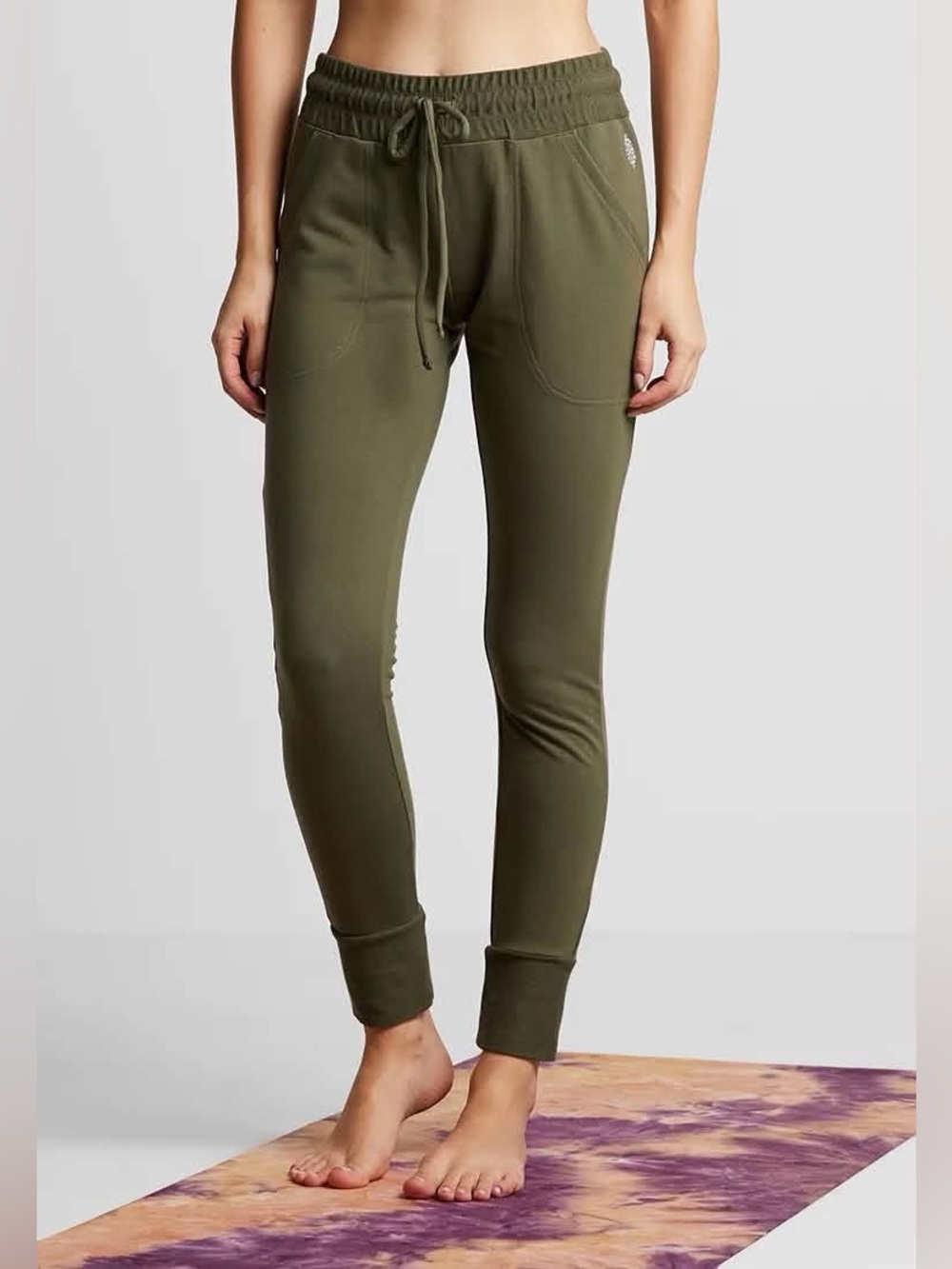 FREE PEOPLE MOVEMENT - Sunny Skinny High Rise Joggers in olive.